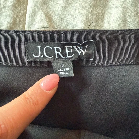 J. Crew Black Patent Faux Leather Mini Skirt - Picture 3 of 4
